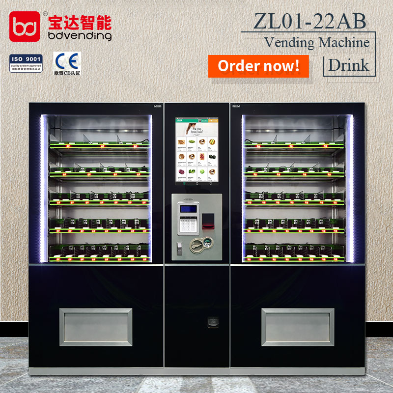 china bulk vending machines for fresh salad and milkfoods